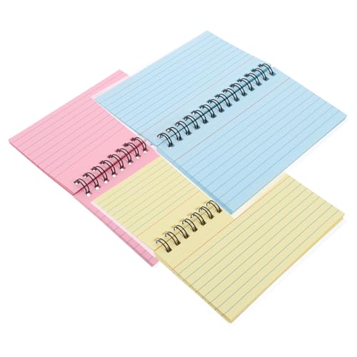 Gadpiparty 3 Stück Farbiger Notizblock Karteikarten farbig Karteikarten mit Spiralbindung Notizbilder Studie Registerkarten Karten Lernkarten kleines Notizbuch aus Papier Memo -Notizbuch pp Gadpiparty 3 Stück Farbiger Notizblock Karteikarten farbig Karteikarten mit Spiralbindung Notizbilder Studie Registerkarten Karten Lernkarten kleines Notizbuch aus Papier Memo -Notizbuch pp von Gadpiparty