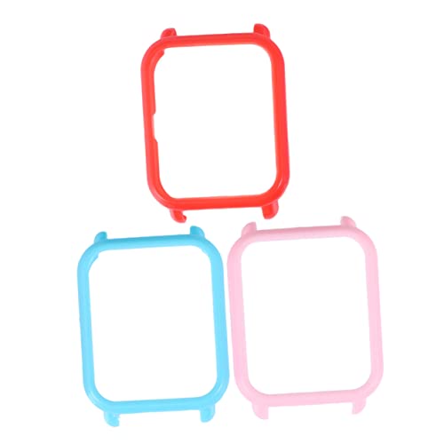 Gadpiparty 3 Stück Uhrengehäuse Zubehör Abdeckung schützend Smart Watch Schutzhülle Uhrendeckel rot von Gadpiparty