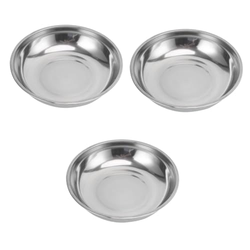 Gadpiparty 3 Stück Waagschale Aus Edelstahl Digital Teller Oval Groß Platte Essen Maßstab Waagenschale Aus Metall Küchenwaage Ladewaage Rostfreier Stahl Silver von Gadpiparty