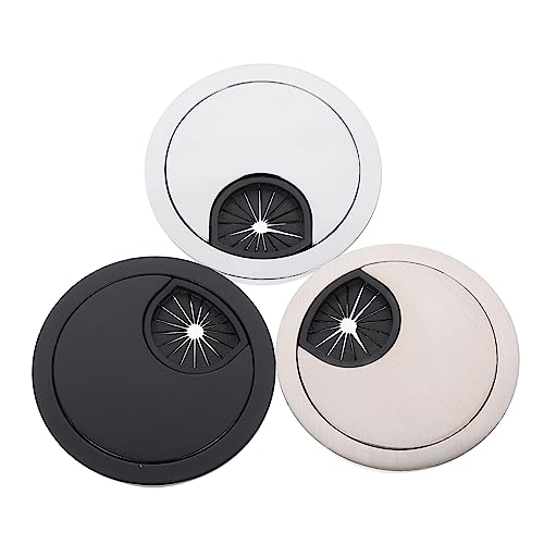 Gadpiparty 3 Stücke Runde Kabel Tülle Kit Schreibtisch Ösen Draht Loch Büro Wohnkultur Einfache Lagerung von Gadpiparty
