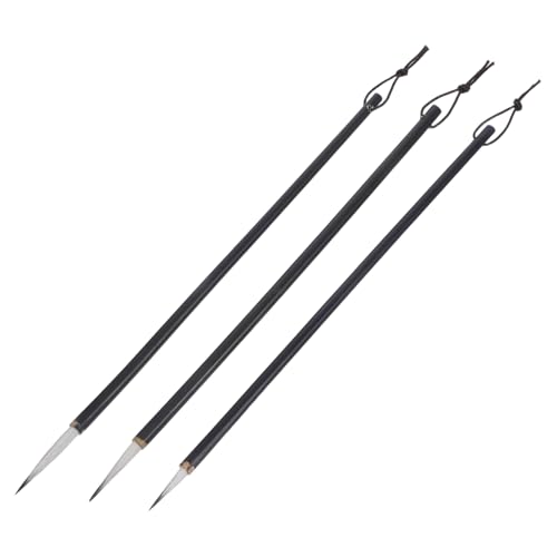 Gadpiparty 3 Teiliges Set Hookline Stift Chinesischer Kalligraphie Zeichenstift Chinesischer Pinsel Für Aquarell Holzpinsel Für Kalligraphie Tintenpinsel Chinesischer Kalligraphie von Gadpiparty