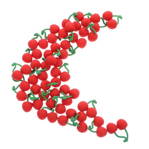 Gadpiparty 30 Stück Kirsch-radiergummi Cherry Cupcake Topper Kirschverzierung Mini-radierer Masse Radiergummis Masse Mini -radiergummi Rosa Radiergummi Spielzeugäpfel Apfelgummis Rot von Gadpiparty