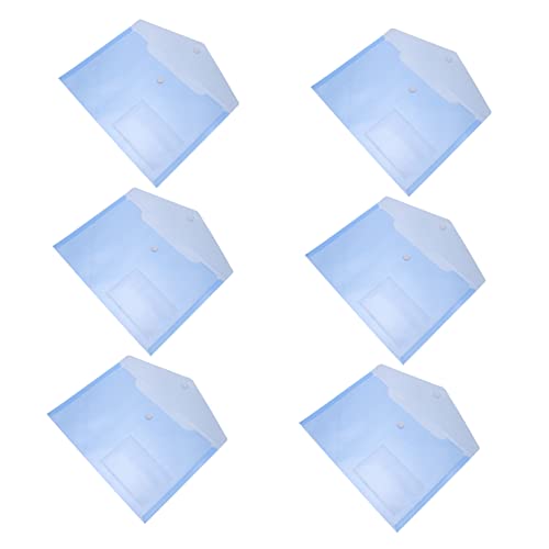Gadpiparty 30 Stück transparente Aktentasche mit Lagerung dokumentieren Taschenordner aufbewahrungssack storage pockets storage bags Aktentasche fürs Büro transparenter Aktenhalter pp Blue von Gadpiparty