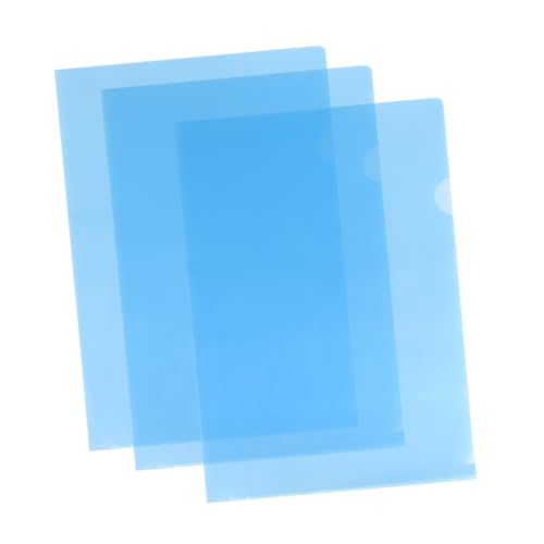 Gadpiparty 30Stücke Pack Transparente Dokumentenmappe Form PP Ordner Für Erweiterbare Unterlagen Blau Für Büro Und Schule von Gadpiparty