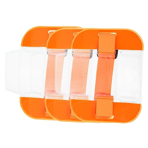 Gadpiparty 3Stücke Armabzeichenhalter Mit Elastischem Armband Für Arbeitsausweise Praktischer Tragekomfort Verstellbare Schulterband von Gadpiparty