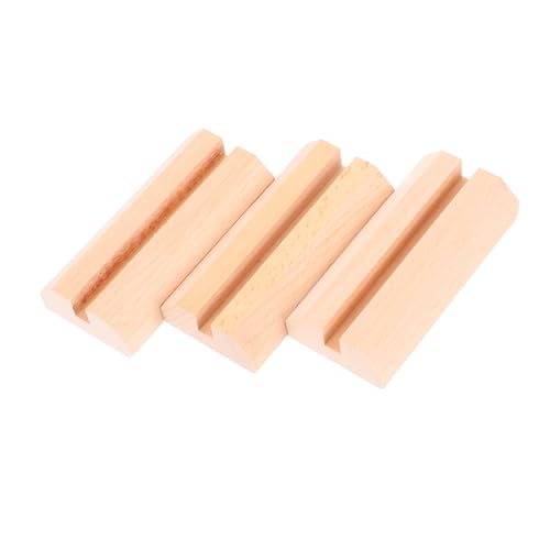 Gadpiparty 3pcs Holz Place Kartenhalter Tischplace Karten Stand Schreibtisch Nummer Halter Rustikaler Schilderhalter Clip Für Foto Display Memo Card Food Label Hochzeitsfeier von Gadpiparty