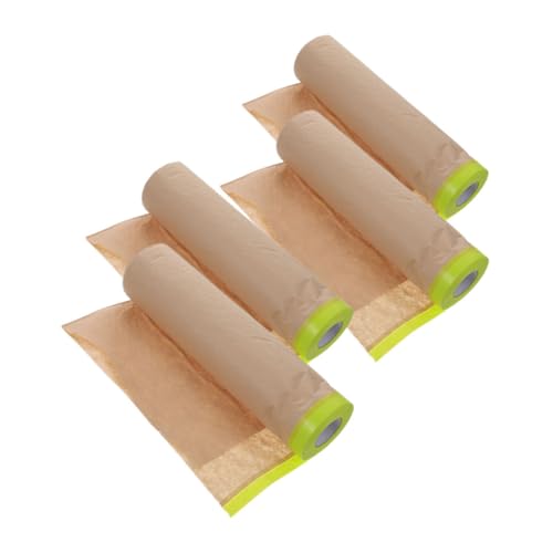 Gadpiparty 4 Rollen Abdeckfolie farbig vorgefertigter Abdeckfilm Auto dünn Maskierung Abdeckpapier bemalen Abdeckpapier für Möbel Vinyl-Transferpapier Schutzpapier Light Brown Gadpiparty 4 Rollen Abdeckfolie farbig vorgefertigter Abdeckfilm Auto dünn Maskierung Abdeckpapier bemalen Abdeckpapier für Möbel Vinyl-Transferpapier Schutzpapier Light Brown von Gadpiparty