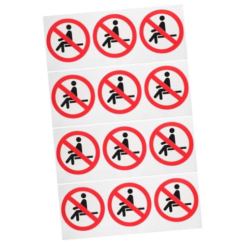 Gadpiparty 4 Sätze Warnaufkleber Dein Warnschild Für Elektrische Alarm Vinyl Kein Störzeichen Schild Hier Aufkleber Sicheres Zeichen Warnzeichen Pvc Selbstklebend Rot 3 Stück * 4 von Gadpiparty