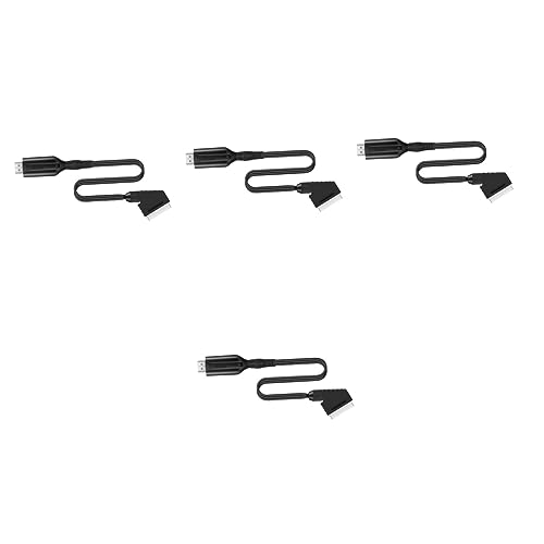 Gadpiparty 4 Stück Direktverbindungskonvertierungslinie Scart-kabel Videoadapter Scart-zu-video-konverter Videoskalierer Video-audio-upscale-konverter Audio-video-konverter Schwarz Gummi Gadpiparty 4 Stück Direktverbindungskonvertierungslinie Scart-kabel Videoadapter Scart-zu-video-konverter Videoskalierer Video-audio-upscale-konverter Audio-video-konverter Schwarz Gummi von Gadpiparty