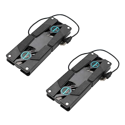 Gadpiparty 4 Stück Kühlkörper Hochleistungslüfter Faltbar Faltfächer Tragbarer Laptop-kühlständer Notebook-kühler Kühlpad Für Laptop Gaming-kühlerpad Laptop-kühlerlüfter Abs Rechner Kühlregal von Gadpiparty