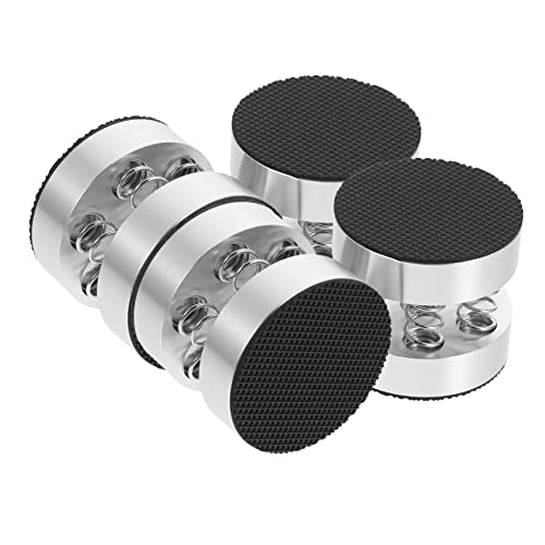 Gadpiparty 4 Stück Lautsprecher-federpolster Vinyl-zubehör Subwoofer-isolationspad Monitor Sprecher -Isolation Füße Steigleitung Rekordgewichtsstabilisator Aluminiumlegierung Silver von Gadpiparty