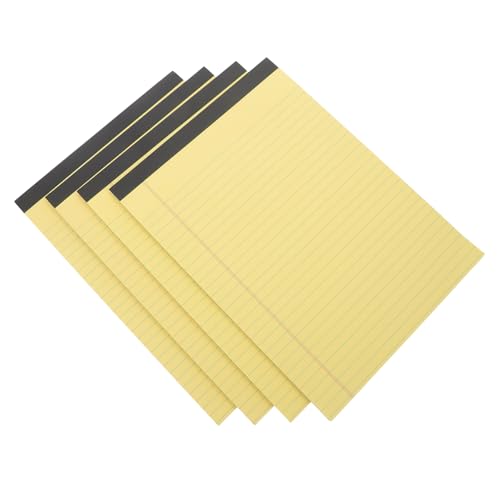 Gadpiparty 4 Stück Papier Nehmen Moxie Notizblock Zerreißbar Pads Notizbücher Journaling Täglich Schmucklos Unterlage Liniertes Papier Notizbuch Notizbilder Büro Steno-pad Treffen Yellow von Gadpiparty