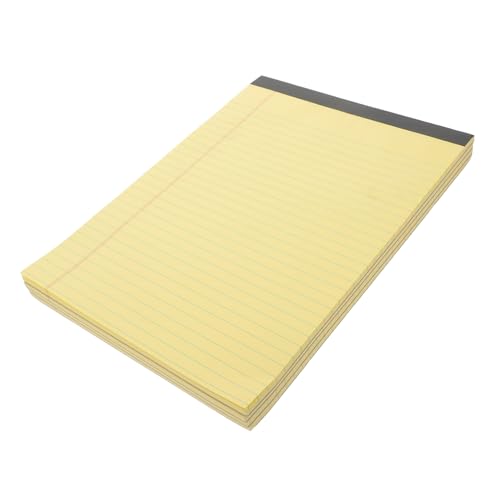Gadpiparty 4 Stück Papier nehmen Notizbücher Moxie treffen Unterlage Notizbilder Reißbare Notizblöcke Trennbares Memo Pad Memo Pad mit Muster Notizblöcke für die Arbeit legale Blöcke Yellow von Gadpiparty