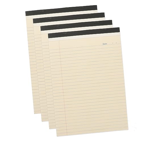 Gadpiparty 4 Stück Taschennotizblock Im A4-format Zeichnung Gefüttert Liniertes Notizbuch Abreißbarer Notizblock Notizbücher Für Die Arbeit Schulbedarf Schule Memo -pads Liste Büro Papier von Gadpiparty