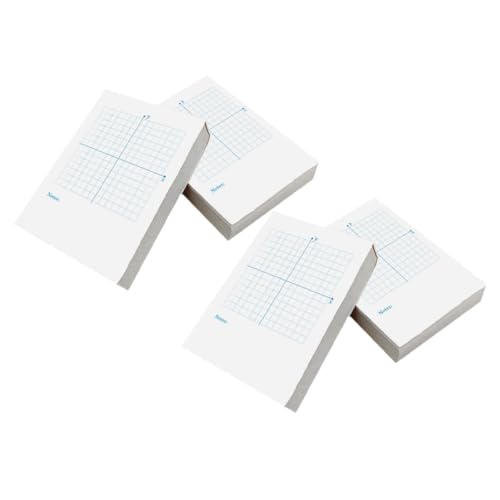 Gadpiparty 4 Zahlenleitungs-Übungsbuch Notizbuch Klassenzimmer Mathe-Zeichenpapiere hoch gepunktet Loseblätter aus Millimeterpapier Entwurf Aufstellungskarte Rasterpapier Weiß von Gadpiparty