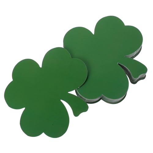 Gadpiparty 40 Stück Handgeschriebene Kleeblatt Ausschnittkarten Kobold Kleeblatt St Patricks Day Dekoration Kleeblatt Mittelstückkarten Für Glückskleeblatt Ausschnitte von Gadpiparty