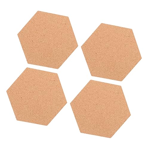 Gadpiparty 4Stücke Hexagon Korktafeln Selbstklebende Pinnwände Aus Kork Für Notizen Erinnerungen Und Dekoration Für Zuhause Büro Und Klassenzimmer von Gadpiparty