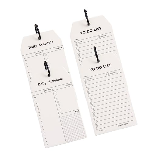 Gadpiparty 4Stücke Planer Notizbuch Pack Multifunktionales Ringbuch für Tägliche Planung und Notizen für Büro Studium und Reisen Design Einfach zu Verwenden von Gadpiparty