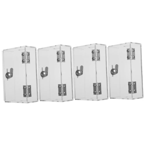 Gadpiparty 4er-packung Handy-aufbewahrungsbox Slot Handy, Mobiltelefon Tragbar Kind Für Handyhülle Mit Riemen Fall Gefängnis Schließfach Schließschloss Schlüssel Zelle Schweinchen Acryl von Gadpiparty