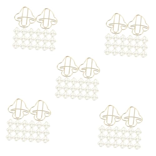 Gadpiparty 5 Sätze Goldene Büroklammer Pilz-schreibtischzubehör Kreative Büroklammern Papierklammern Büroklammern Und Heftklammern Clips Papierclip Eisen 20 Stück * 5 Gadpiparty 5 Sätze Goldene Büroklammer Pilz-schreibtischzubehör Kreative Büroklammern Papierklammern Büroklammern Und Heftklammern Clips Papierclip Eisen 20 Stück * 5 von Gadpiparty