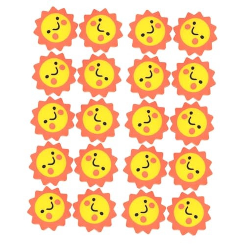 Gadpiparty 50 Stück Sonnenblumen-radiergummi Radiergummi Mit Bleistiftspitze Mini-radiergummis Sortiert Kleine Radiergummis Für Groß Mini-radiergummis Für Orange von Gadpiparty