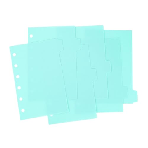 Gadpiparty 6 Blatt A7 Planer Notebook -teiler Tab Kunststoff Binder Seitenabtrennblätter Indexdatei -teiler Für Planer Journals Und Notebooks Dateidokument von Gadpiparty