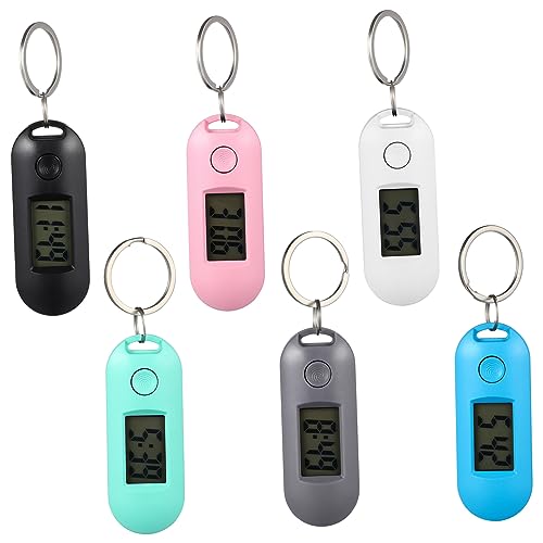 Gadpiparty 6 STK Elektronische Uhr Rucksack-schlüsselanhänger Für Mädchen Mini-uhrenring Mädchen Schlüsselanhänger Damen-digitaluhren Tragbare Uhren Wecker Kind Sport Digitaler Clip Plastik von Gadpiparty