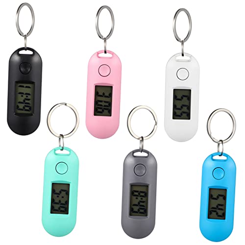 Gadpiparty 6 STK elektronische Uhr tragbare Schlüsselanhänger-Uhr digitaler wecker für Kinder Digitaluhr Kinderwecker Digitale Taschenuhr Schlüsselanhänger Uhren Anzahl LED von Gadpiparty