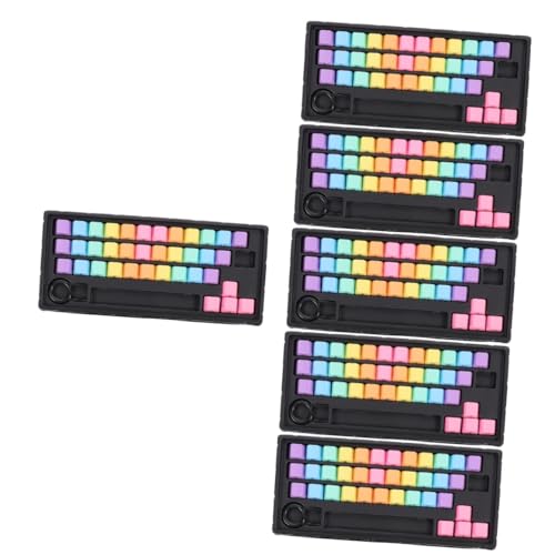 Gadpiparty 6 Sätze Tastenkappe Tastatur versorgung Tastaturzubehör Pudding Keycaps Keyset Kirsche Tastatur Computertastaturen Tastaturschutz Tastatur-Dekor Klaviatur Suite Schalter Abs von Gadpiparty