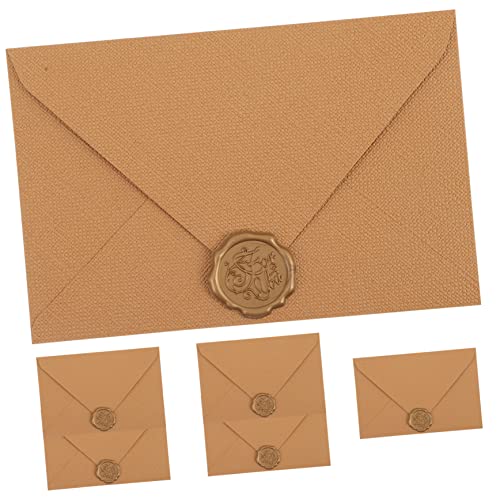 Gadpiparty 6 Sätze Vintage-Umschlagset Segenskartenumschlag Aufkleber für Hochzeitsumschläge selbst- briefumschläge Verpackungsumschlag Geldumschlag Plastik Light Brown Gadpiparty 6 Sätze Vintage-Umschlagset Segenskartenumschlag Aufkleber für Hochzeitsumschläge selbst- briefumschläge Verpackungsumschlag Geldumschlag Plastik Light Brown von Gadpiparty