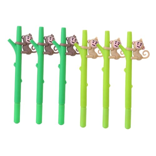 Gadpiparty 6 Stück Affenstift kugelschreiber kinderstifte Stifte für Federmäppchen schreibutensilien Schreibstifte mit Affendesign Radiergummi Stifte für die Schule Bürodekor Koala Plastik von Gadpiparty
