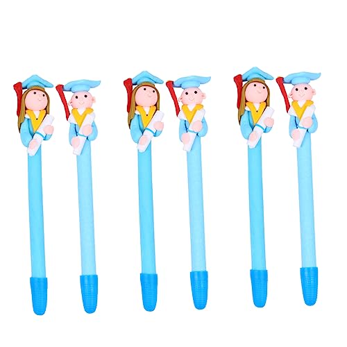 Gadpiparty 6 Stück Dr. Kugelschreiber Ton Mehrfarbig Ball Multipack Kugelschreiber Aus Ästhetische Stifte Graduierungsstifte Blau Stifte Mit Mittlerer Spitze Stifte Masse Erwachsene Blue von Gadpiparty