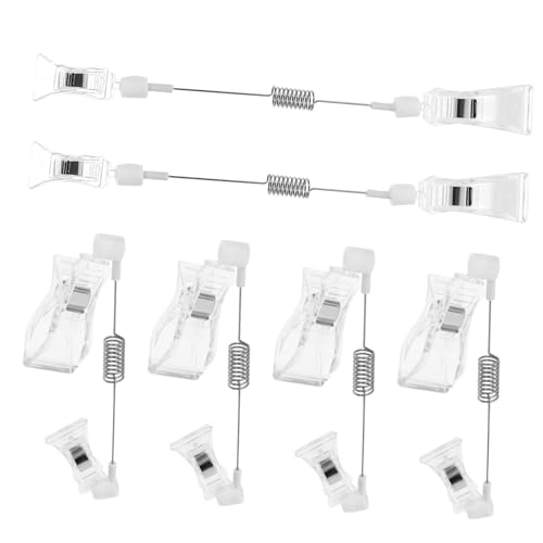 Gadpiparty 6 Stück Drehbare Preisclips Für Schilderhalter Artikelnummern Einzelhandelsdisplay Drehbare Clips Schilderdisplay Clips Drehbare Warenclips Einzelhandelsschildclips von Gadpiparty