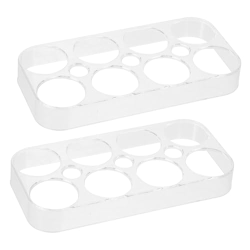Gadpiparty 6 Stück Eierregal Aus Kunststoff Schubladen Dosenhalter Eierkorb Eierhalter Seitliche Eierablage Kühlschranktür Etiketten von Gadpiparty
