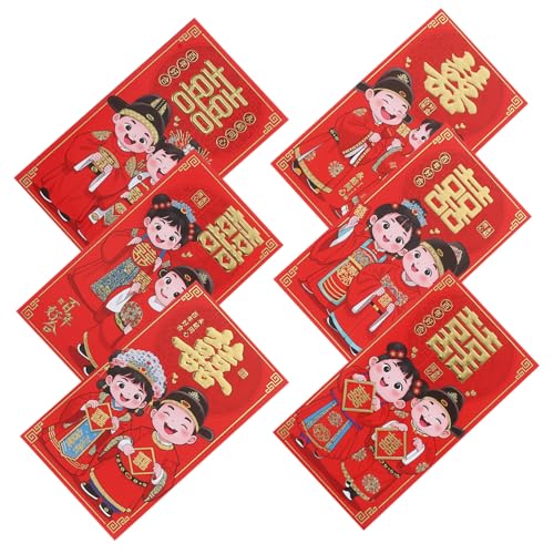 Gadpiparty 6 Stück Geldumschläge für Bargeld Hochzeitsgeschenk Umschläge Rote Umschläge Hochzeit Festliche Umschläge hochzeitsdekoration Hochzeitsgeldhalter Chinesische Umschläge Papier Gadpiparty 6 Stück Geldumschläge für Bargeld Hochzeitsgeschenk Umschläge Rote Umschläge Hochzeit Festliche Umschläge hochzeitsdekoration Hochzeitsgeldhalter Chinesische Umschläge Papier von Gadpiparty