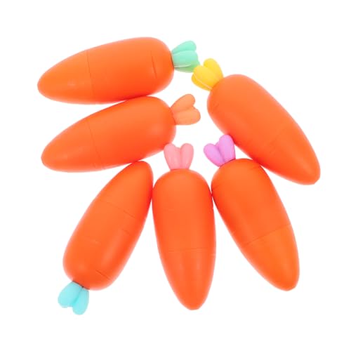 Gadpiparty 6 Stück Karotten Textmarker Karotten Pastell Textmarker Bürobedarf Ästhetische Textmarker Glitzer Textmarker Lernbedarf Textmarker Für Die Schule Pastellmarker Orange von Gadpiparty