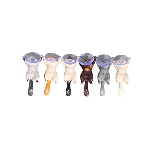 Gadpiparty 6 Stück handyhalter Kreativ Kätzchen Muster Halterung Katzen-Smartphone-Ständer Halterung saugt tabletständer Tablet Holder Desktop -Mobiltelefonständer Cartoon -Telefonhalter PVC von Gadpiparty