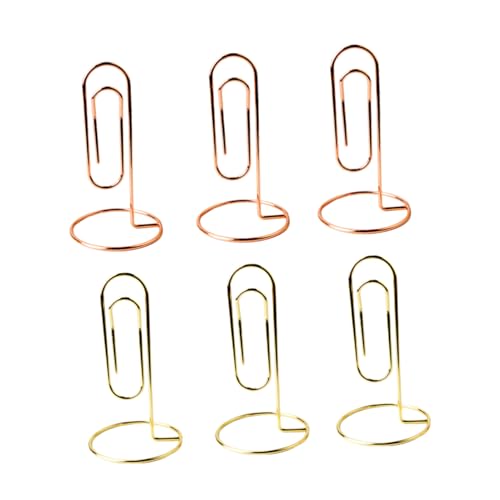 Gadpiparty 6Stücke Büroklammern Gold und Roségold Drahthalter für Notizen Tischnummernhalter und Memo Clip für Hochzeiten Geburtstagsfeiern und Bürodekoration Gadpiparty 6Stücke Büroklammern Gold und Roségold Drahthalter für Notizen Tischnummernhalter und Memo Clip für Hochzeiten Geburtstagsfeiern und Bürodekoration von Gadpiparty