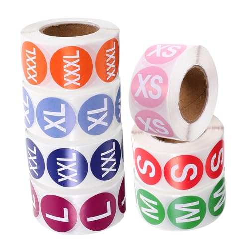 Gadpiparty 7 Rollen Größe Aufkleber Name Abnehmbare Etiketten Kreis Waschbar Zwinkern Farbe Größenetiketten Runden Für Farbig Weiße Klebeetiketten Tuch Selbstklebendes Beschichtetes Papier Gadpiparty 7 Rollen Größe Aufkleber Name Abnehmbare Etiketten Kreis Waschbar Zwinkern Farbe Größenetiketten Runden Für Farbig Weiße Klebeetiketten Tuch Selbstklebendes Beschichtetes Papier von Gadpiparty