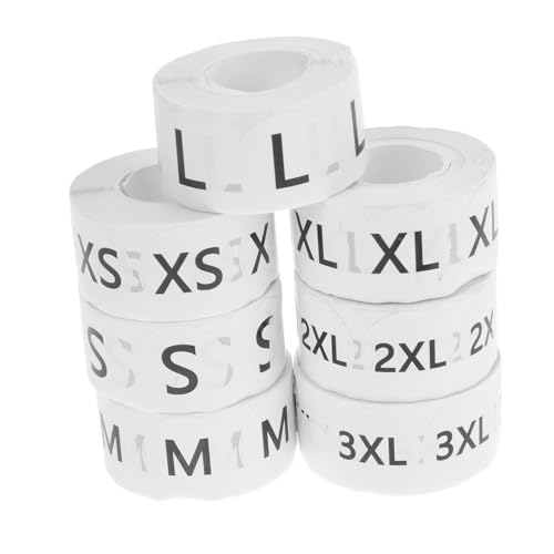 Gadpiparty 7 Rollen Größenetikett Aufkleber Selbst Einzelhandel Für Kleidungsaufkleber Sortiert Größen -tags Tag -aufkleber Runden Groß Tuch Kupferplattenaufkleber Black Gadpiparty 7 Rollen Größenetikett Aufkleber Selbst Einzelhandel Für Kleidungsaufkleber Sortiert Größen -tags Tag -aufkleber Runden Groß Tuch Kupferplattenaufkleber Black von Gadpiparty