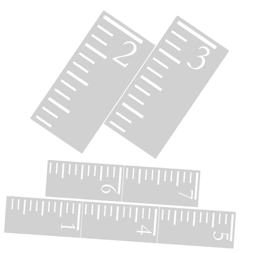 Gadpiparty 7Stücke Teiliges Wachstumsdiagramm Lineal für Wiederverwendbare Messvorlage zur Erstellung von Höhenmessungen für DIY Projekte und Kinderzimmerdekoration von Gadpiparty