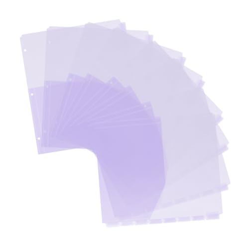 Gadpiparty 8 Stück 3 Dokumententrenntasche Ordner Mit Tasche Büro Schreibtisch Dokumentieren Ordnertrenner Geschäft Taschen Für Ordner Zum Organisieren Von Dokumenten Mehrere Ringe Pp Violett von Gadpiparty