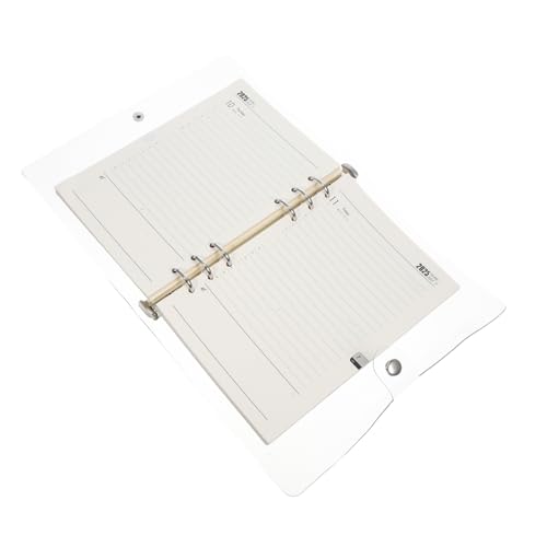 Gadpiparty A5 Loseblattbuch Planer Mit Zeitblöcken Ordner Notizbuch Agenda Planer Großer Tagesplaner Täglicher To Do Planer Tagesplaner Monatsplaner Edelstahl Transparent von Gadpiparty