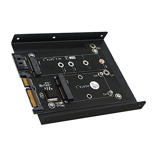 Gadpiparty Adapterplatine SSD-Adapterkarte msata-Gehäuse msata ssd-Adapter M. 2 SSD auf Adapter m.2 SSD zu konverter m.2 SSD-Lesegerät Computerzubehör Mini Kartenleser Metall von Gadpiparty