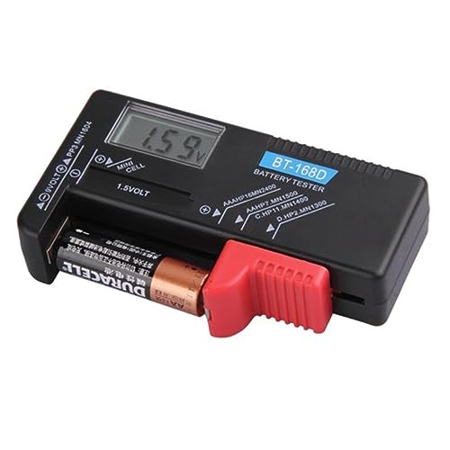 Gadpiparty Bt-168d Aa Aaa Cd 9v Batterietester Checker Digital Lcd 1 5v Batterieprüfung Genaue Ergebnisse Schwarzes Gehäuse von Gadpiparty