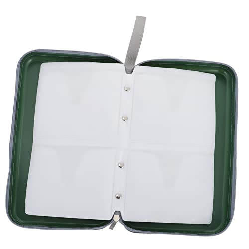Gadpiparty CD Taschenhalter CD Ordner Große Aufbewahrungsbox Für Organizer Schmale Tragbare Tasche Kleiner Medien CD Schutz Grüner Polyester Kunststoff von Gadpiparty