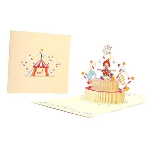 Gadpiparty Clown Kuchen Grußkarte Lebendige Stereoskopische Geschenkkarte Für Besondere Anlässe Handgefertigte Glückwunschkarte Für Geburtstagswünsche Und Kreative Grüße Gadpiparty Clown Kuchen Grußkarte Lebendige Stereoskopische Geschenkkarte Für Besondere Anlässe Handgefertigte Glückwunschkarte Für Geburtstagswünsche Und Kreative Grüße von Gadpiparty
