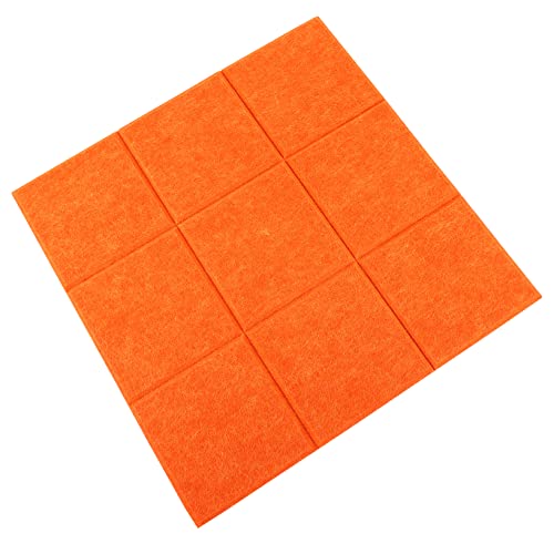 Gadpiparty Filzplatte doppelseitiges Briefbrett aus Filz farbig Pinnwandfliesen aus Filz Wandtafel aus Filz flieder Filzbrett groß Fototafel aus Filz Filzfliesen Schild chemische Faser Orange von Gadpiparty
