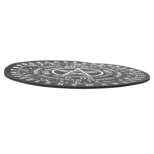 Gadpiparty Fünf-Punkte-Sterngeistkissen Astrologie kleines -Pad geformt Pendelbrettdekoration Gummi-Pendelbrett Altar liefert Schreibtisch Herzstück Tisch-Wahrsagetafel von Gadpiparty