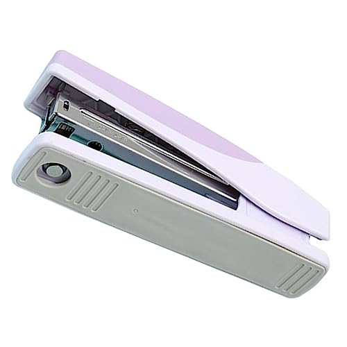 Gadpiparty Hefter mit großer Kapazität Hefter Büro Heavy Duty Hefter für Schreibtisch Heavy Duty Bürowefter multifunktionswerkzeug manueller Hefter rotierender Federhefter Gummi Violett von Gadpiparty